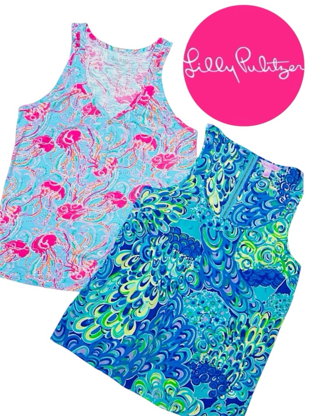 Lilly Pulitzer • Lot of (2) Sleeveless Tank Tops || Small